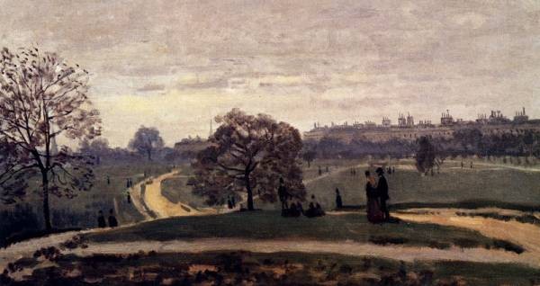 Monet Hyde Park London 1871